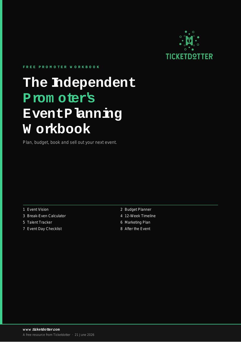 The Independent Promoter's Event Planning Workbook — preview page 1